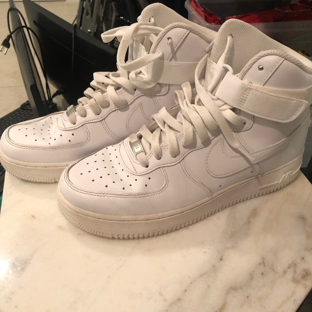Nike White High-Top Sneakers